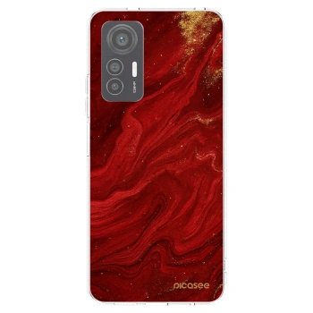Picasee silikónový prehľadný obal pre Xiaomi 12 Lite - Red