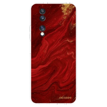 Picasee silikónový prehľadný obal pre Honor 70 - Red