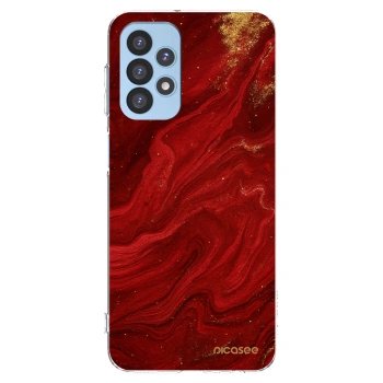 Picasee silikónový prehľadný obal pre Samsung Galaxy A23 A235F 4G - Red