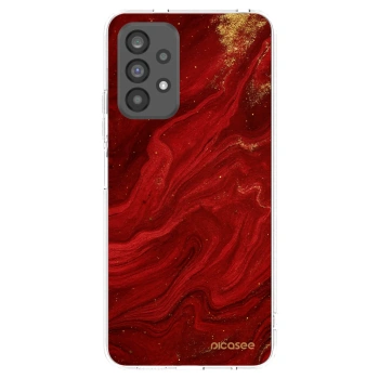 Picasee silikónový prehľadný obal pre Samsung Galaxy A73 5G - Red