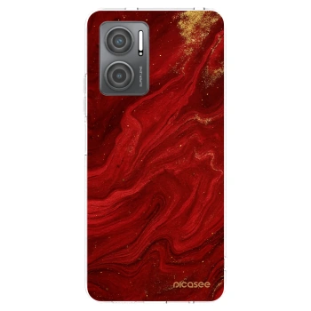 Picasee silikónový prehľadný obal pre Xiaomi Redmi 10 5G - Red