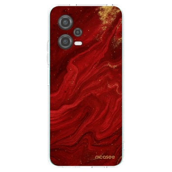 Picasee silikónový prehľadný obal pre Xiaomi Poco X5 - Red