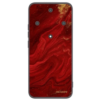 Picasee silikónový čierny obal pre Honor Magic5 Lite 5G - Red
