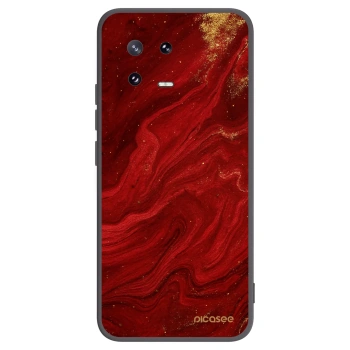 Picasee silikónový čierny obal pre Xiaomi 13 Pro - Red
