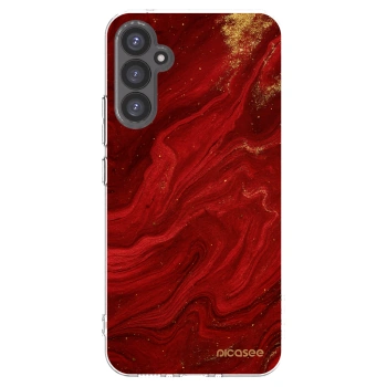 Picasee silikónový prehľadný obal pre Samsung Galaxy A34 5G A346B - Red