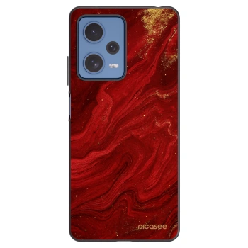Picasee silikónový čierny obal pre Xiaomi Redmi Note 12 Pro 5G - Red