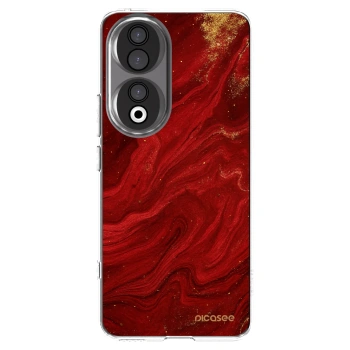 Picasee silikónový prehľadný obal pre Honor 90 5G - Red