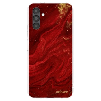 Picasee silikónový prehľadný obal pre Samsung Galaxy A04s A047F - Red