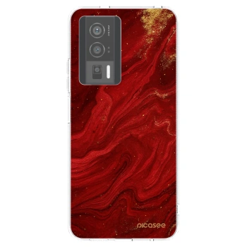Picasee silikónový prehľadný obal pre Xiaomi Poco F5 Pro 5G - Red