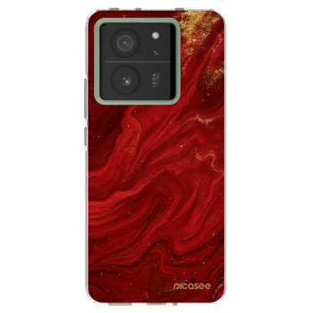 Picasee silikónový prehľadný obal pre Xiaomi 13T - Red