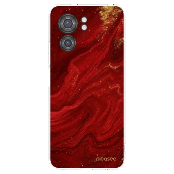 Picasee silikónový prehľadný obal pre Motorola Edge 40 - Red