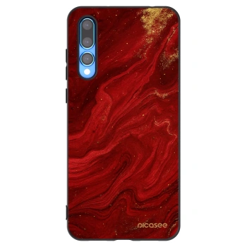 Picasee silikónový čierny obal pre Huawei P20 Pro - Red