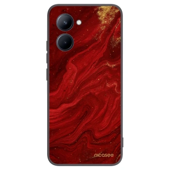 Picasee silikónový čierny obal pre Realme C33 (2023) - Red