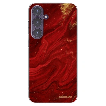 Picasee silikónový prehľadný obal pre Samsung Galaxy S24+ S926B 5G - Red