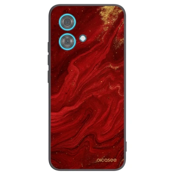 Picasee silikónový čierny obal pre Motorola Edge 40 Neo - Red