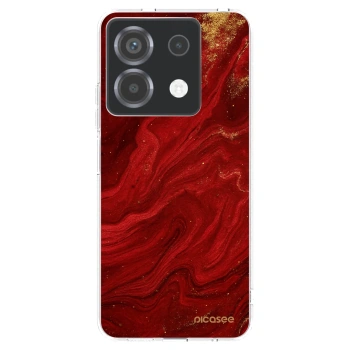 Picasee silikónový prehľadný obal pre Xiaomi Poco X6 - Red