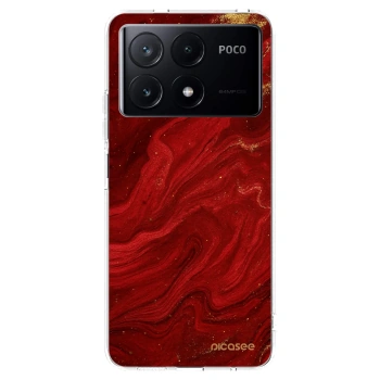Picasee silikónový prehľadný obal pre Xiaomi Poco X6 Pro - Red