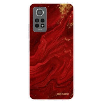 Picasee silikónový prehľadný obal pre Xiaomi Redmi Note 12 Pro 4G - Red