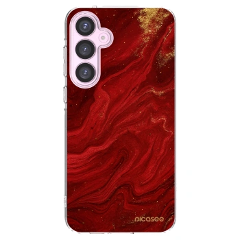 Picasee silikónový prehľadný obal pre Samsung Galaxy A55 5G A556B - Red