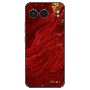 Picasee silikónový čierny obal pre OnePlus Nord 4 - Red