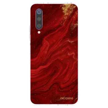 Picasee silikónový prehľadný obal pre Xiaomi Mi 9 - Red