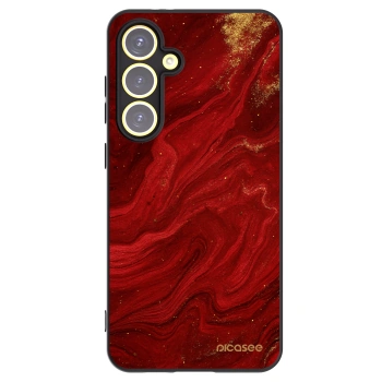 Picasee silikónový čierny obal pre Samsung Galaxy S24 FE S721B - Red