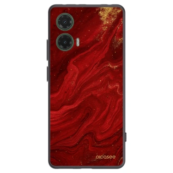 Picasee silikónový čierny obal pre Motorola Moto G35 5G - Red