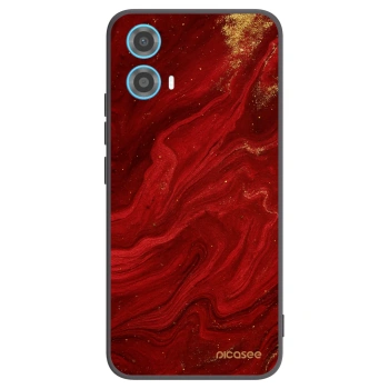 Picasee silikónový čierny obal pre Motorola Moto G34 5G - Red