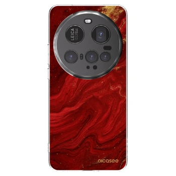 Picasee silikónový prehľadný obal pre Xiaomi 15 Ultra - Red