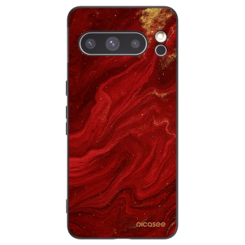 Picasee silikónový čierny obal pre Google Pixel 8 Pro - Red