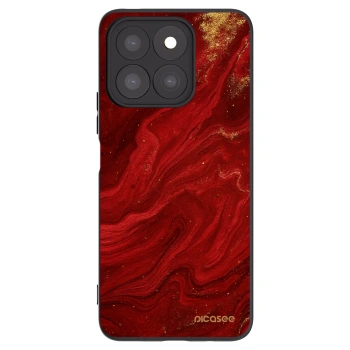 Picasee silikónový čierny obal pre Honor X8c - Red