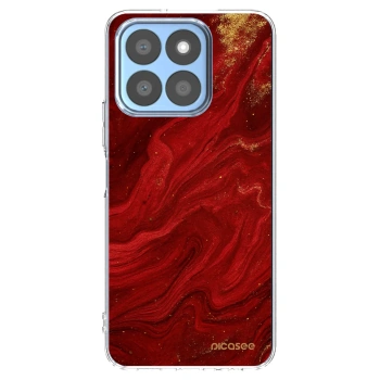 Picasee silikónový prehľadný obal pre Honor X8c - Red