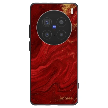 Picasee silikónový čierny obal pre Vivo X200 Pro - Red