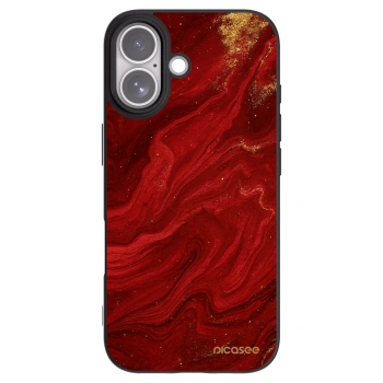 Picasee silikónový čierny obal pre Apple iPhone 17 - Red