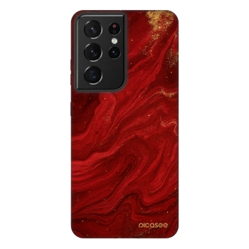 Picasee Fashion Case pre Samsung Galaxy S21 Ultra 5G G998B - Red