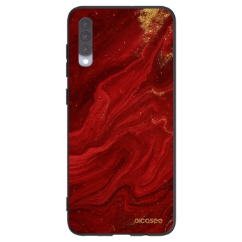 Picasee silikónový čierny obal pre Samsung Galaxy A70 A705F - Red