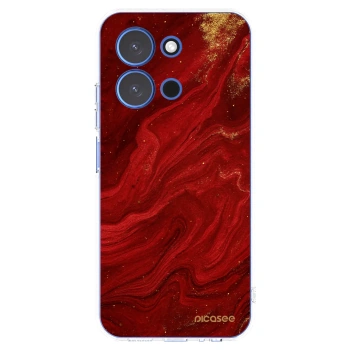 Picasee silikónový prehľadný obal pre Xiaomi Redmi 15C 4G - Red