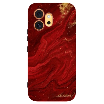 Picasee silikónový čierny obal pre Honor 600 - Red