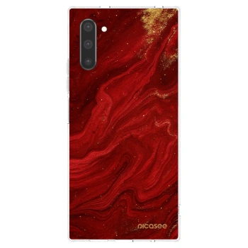 Picasee silikónový prehľadný obal pre Samsung Galaxy Note 10 N970F - Red