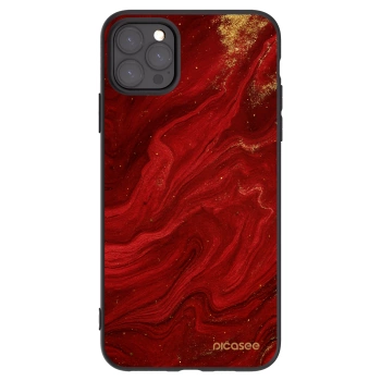 Picasee silikónový čierny obal pre Apple iPhone 11 Pro Max - Red