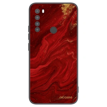 Picasee silikónový čierny obal pre Xiaomi Redmi Note 8 - Red