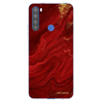 Picasee silikónový prehľadný obal pre Xiaomi Redmi Note 8T - Red