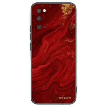 Picasee silikónový čierny obal pre Samsung Galaxy S20 G980F - Red