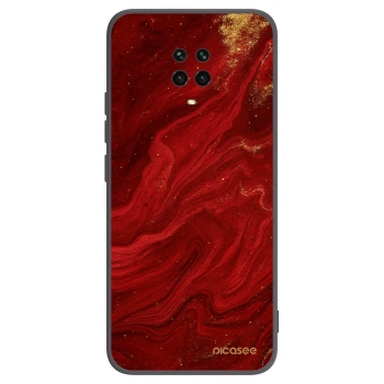 Picasee silikónový čierny obal pre Xiaomi Redmi Note 9S - Red