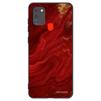 Picasee silikónový čierny obal pre Samsung Galaxy A21s - Red