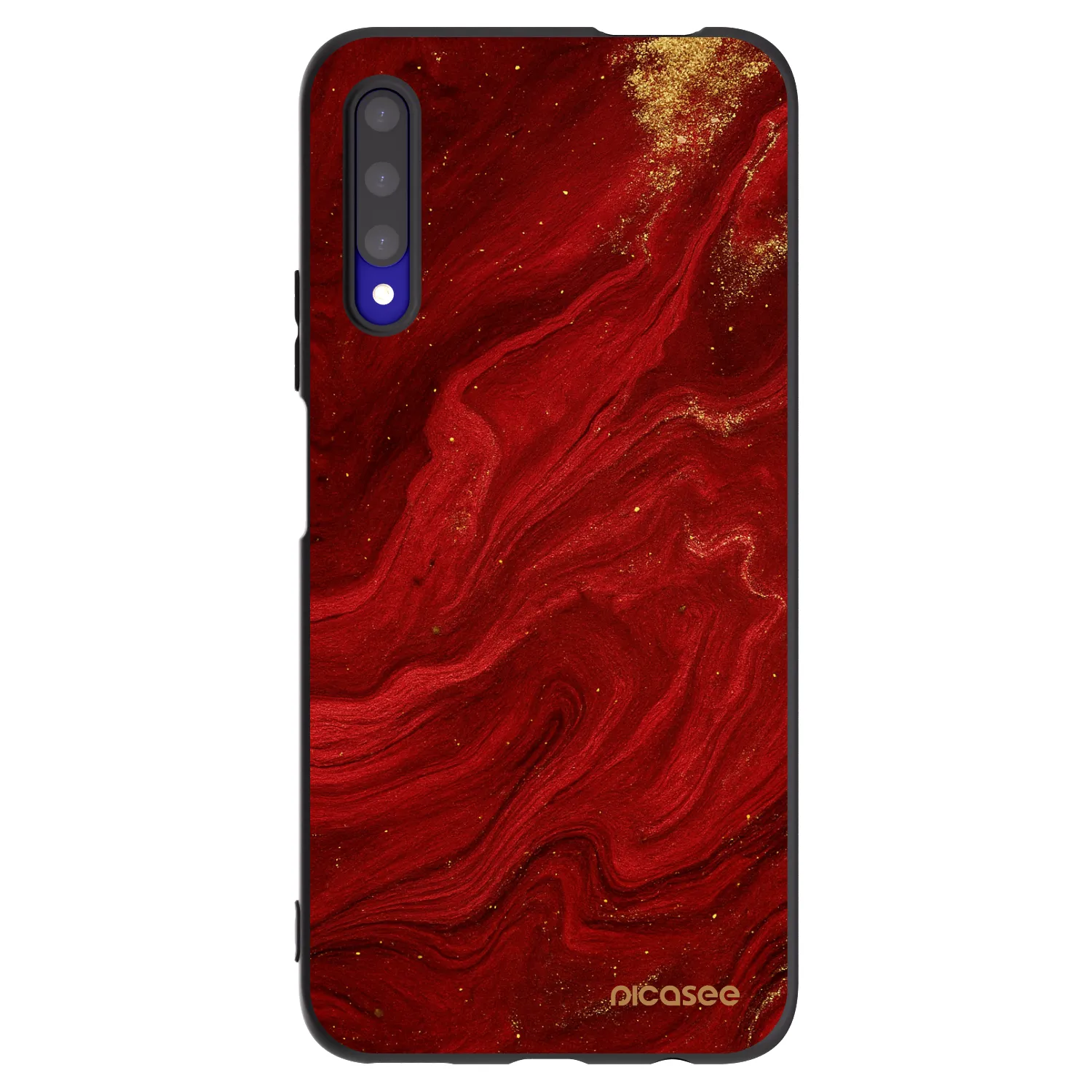 Picasee silikónový čierny obal pre Honor 9X Pro - Red