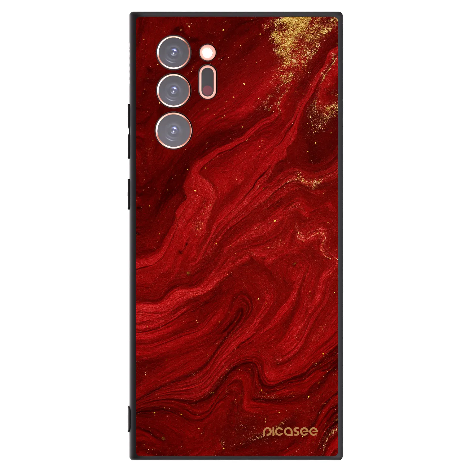Picasee silikónový čierny obal pre Samsung Galaxy Note 20 Ultra - Red