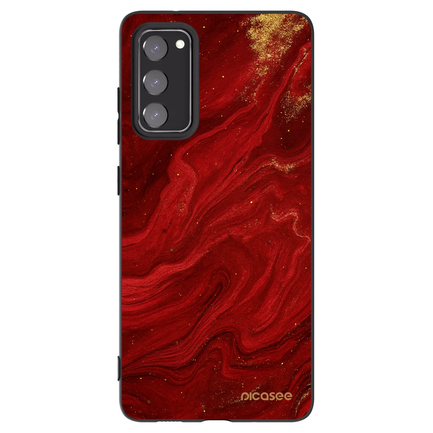 Picasee silikónový čierny obal pre Samsung Galaxy S20 FE - Red