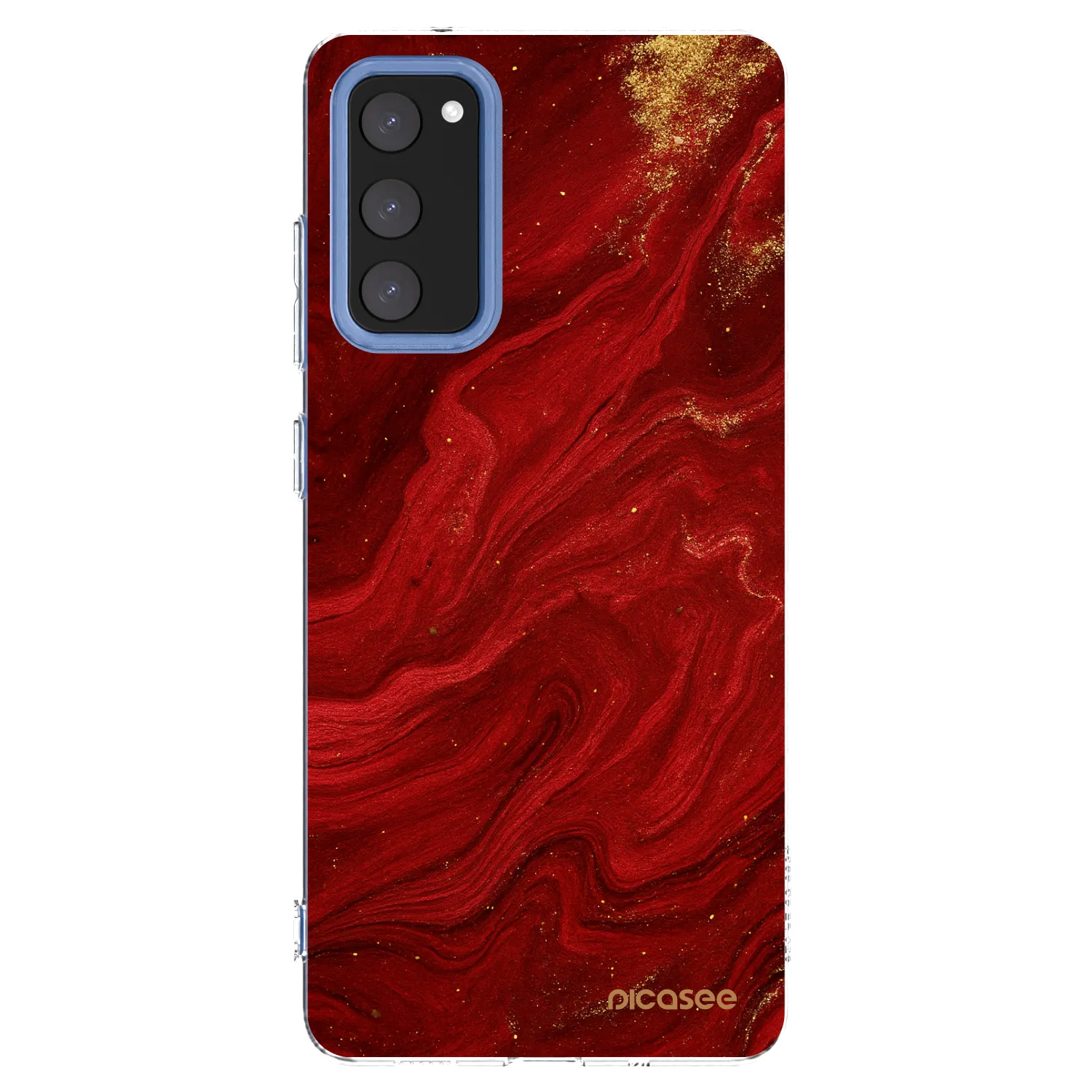 Picasee silikónový prehľadný obal pre Samsung Galaxy S20 FE - Red