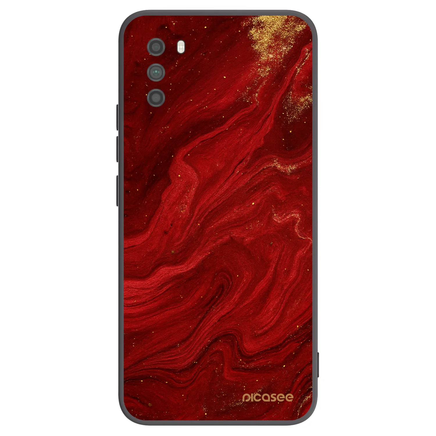 Picasee silikónový čierny obal pre Xiaomi Poco M3 - Red
